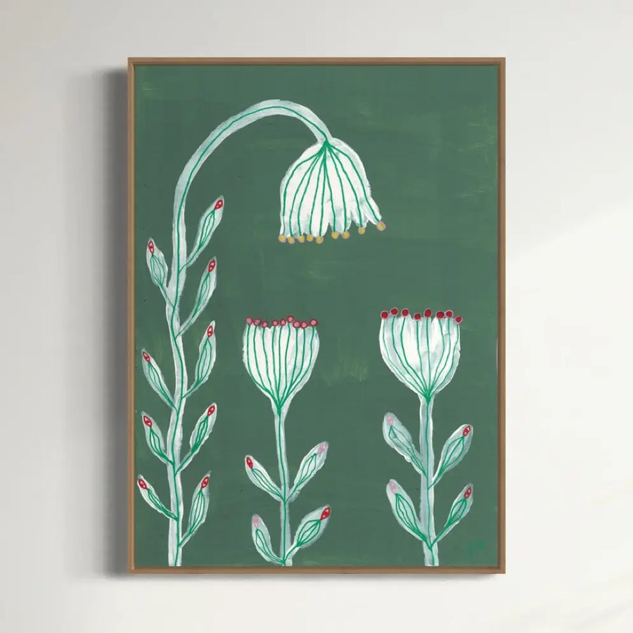 Nancy McKie White Flowers Print