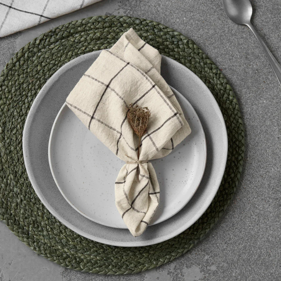 House Doctor Napkins, HDJoin, Black, Off-white