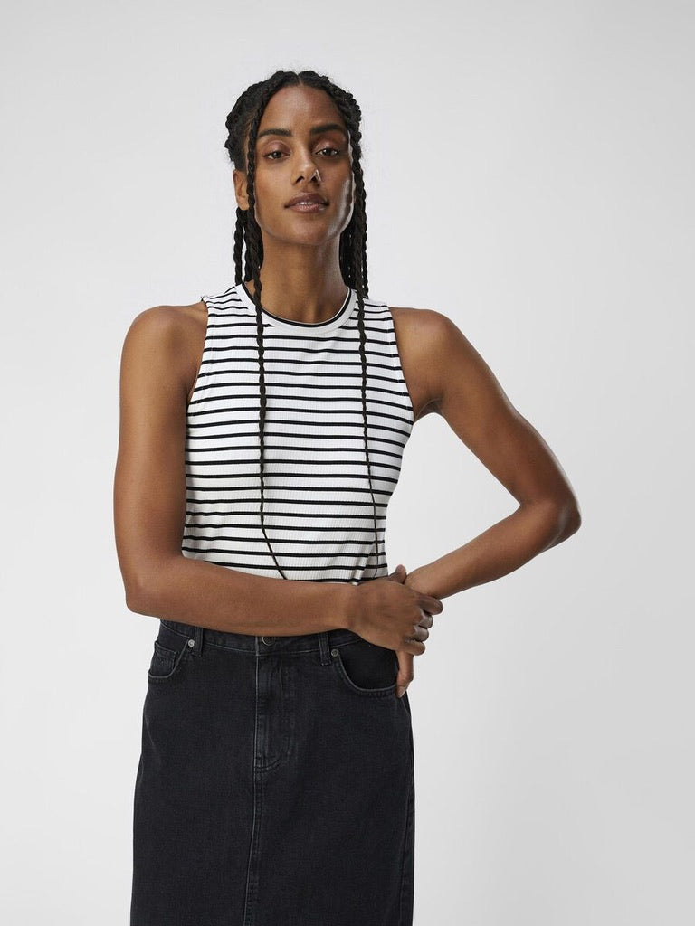 Object Jamie Tank Top Stripe Lenzing Sleeveless