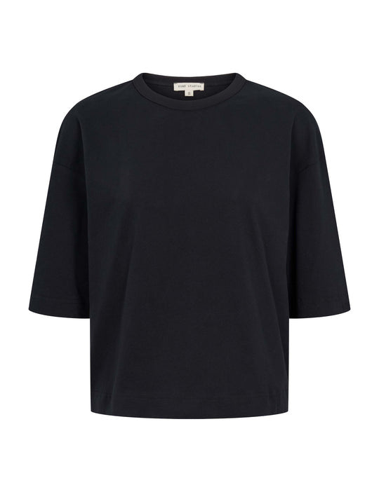 Esme Studios Signe 2/4 Boxy T-Shirt GOTS Organic Cotton Black