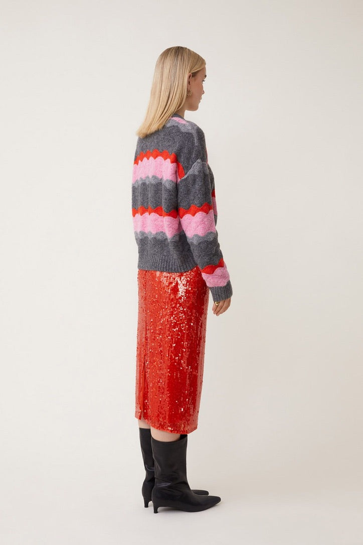 Suncoo Panayo Multicolour Pattern Jumper Sweater