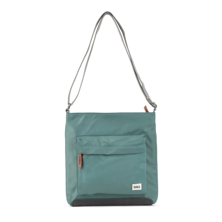 Roka Kennington Cross Body Bag Recycled Nylon Sage Green