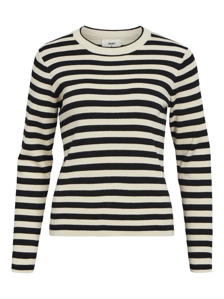 Object Ester Long Sleeve Knit Top Jumper