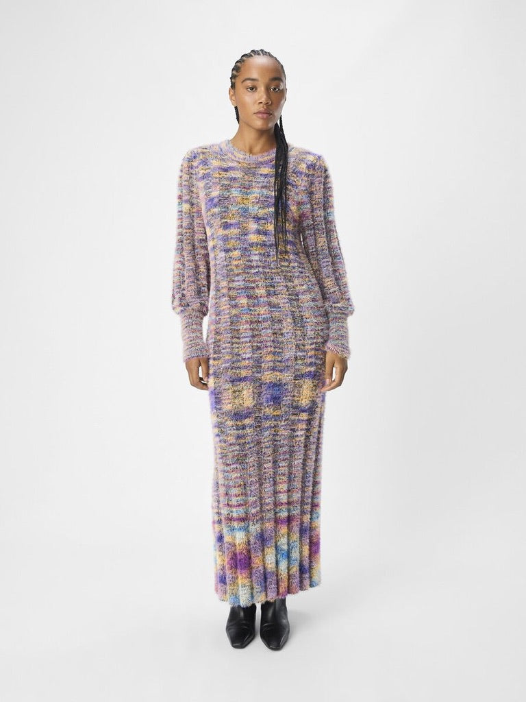 Object Talpa Fitted Knitted Dress Multicolour