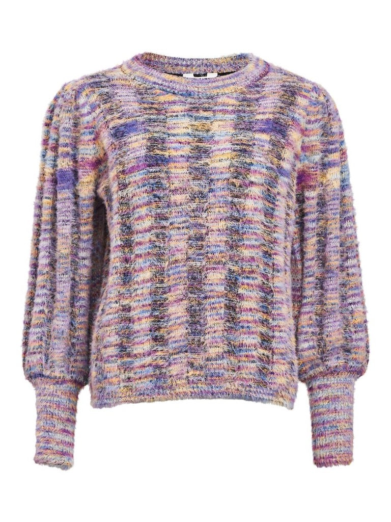 Object Talpa Knitted Jumper Multi Colour Pullover