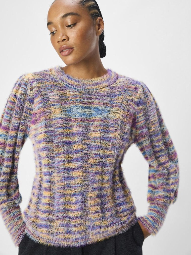 Object Talpa Knitted Jumper Multi Colour Pullover