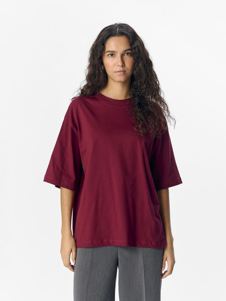 Object Gima Oversize T-Shirt Noos Cabernet