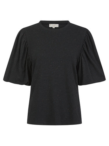 Nooki Rhea T-shirt Top Blouse Black Colour Flecks