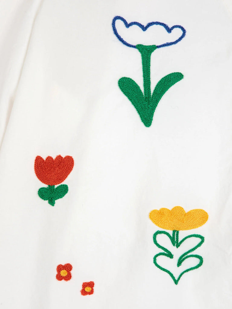 Bobo Choses Embroidered Cotton Poplin Blouse Shirt Organic