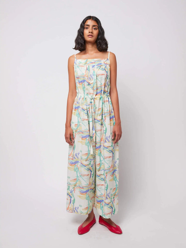 Bobo Choses Landscape Print Wide Leg Jumpsuit Lyocell