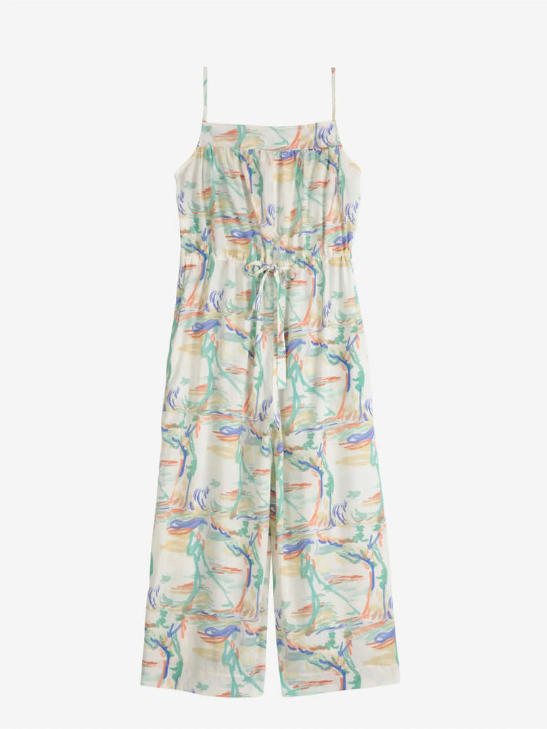 Bobo Choses Landscape Print Wide Leg Jumpsuit Lyocell