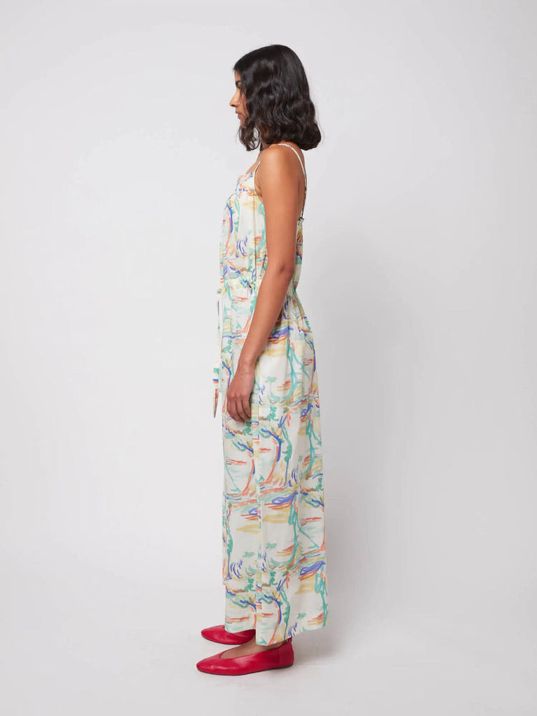 Bobo Choses Landscape Print Wide Leg Jumpsuit Lyocell