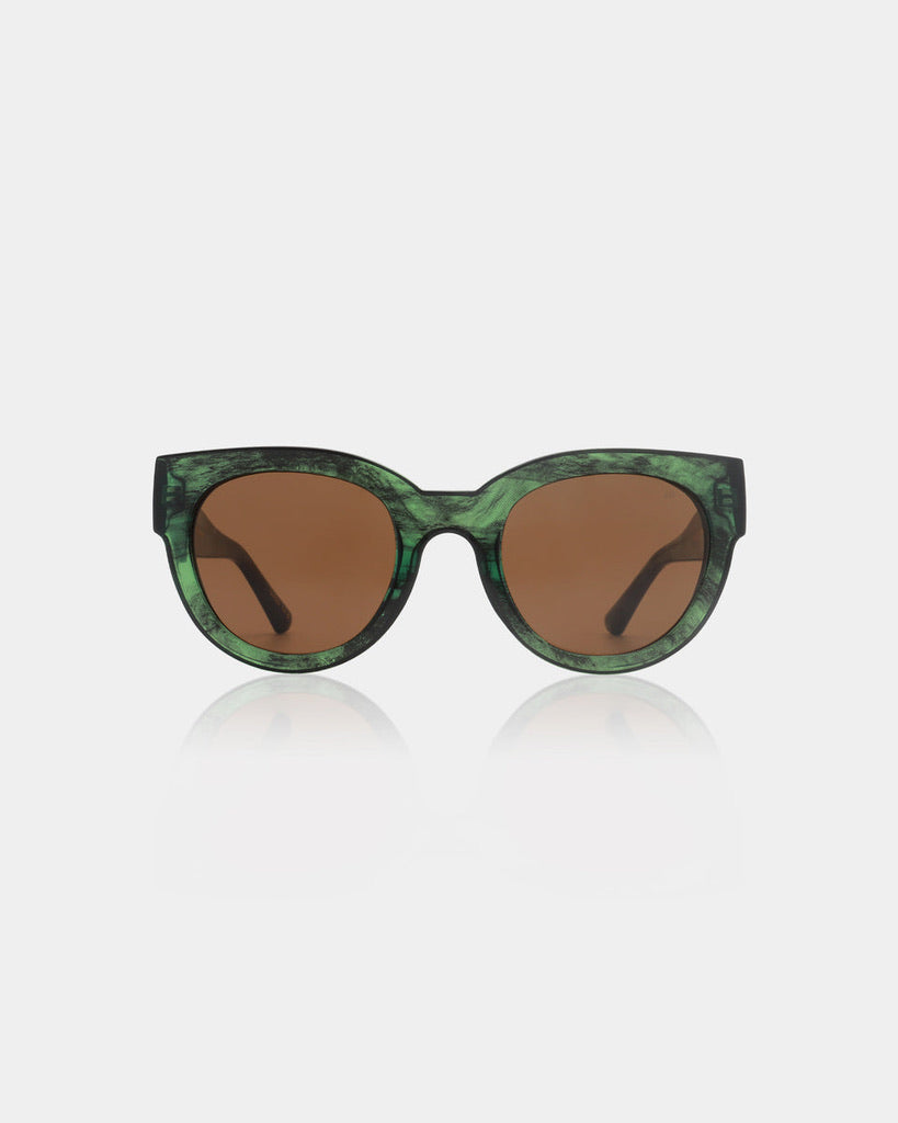 A.kjæbede Lily Sunglasses Green Marble