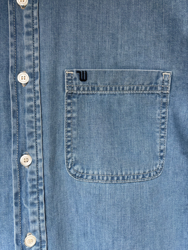 Walter Denim Grandpa Leroy Shirt Light Wash