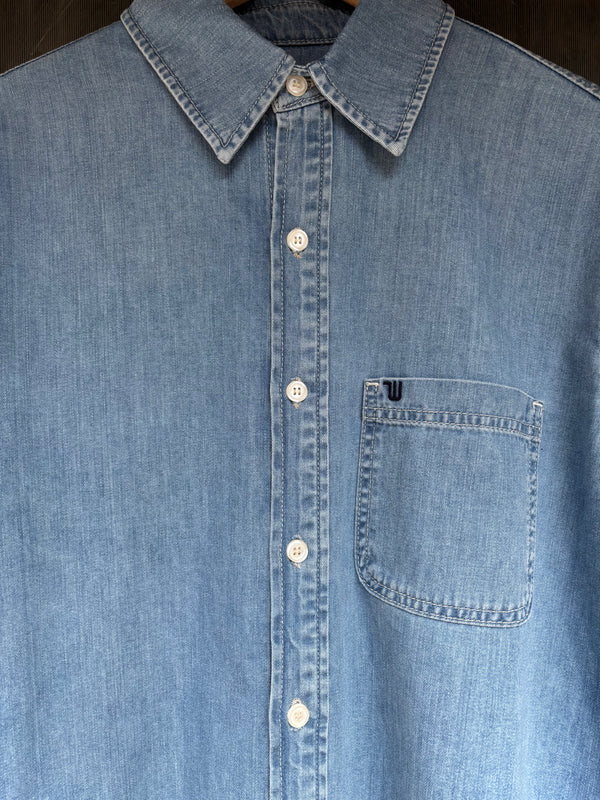 Walter Denim Grandpa Leroy Shirt Light Wash