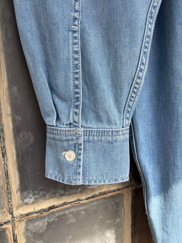 Walter Denim Grandpa Leroy Shirt Light Wash