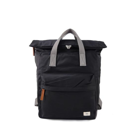 Roka London Canfield B Sustainable Nylon Medium black rucksack bag