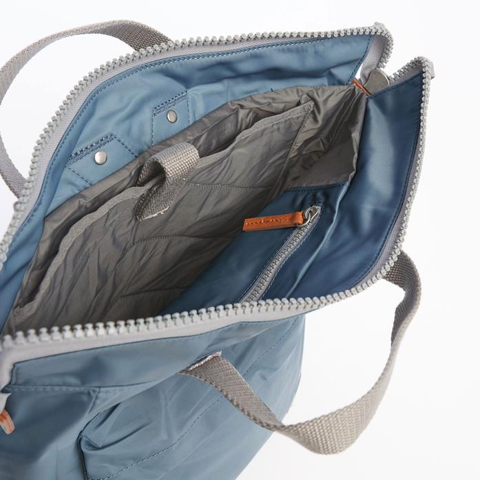 Roka London Bantry B Medium Sustainable Lake Blue Rucksack Bag