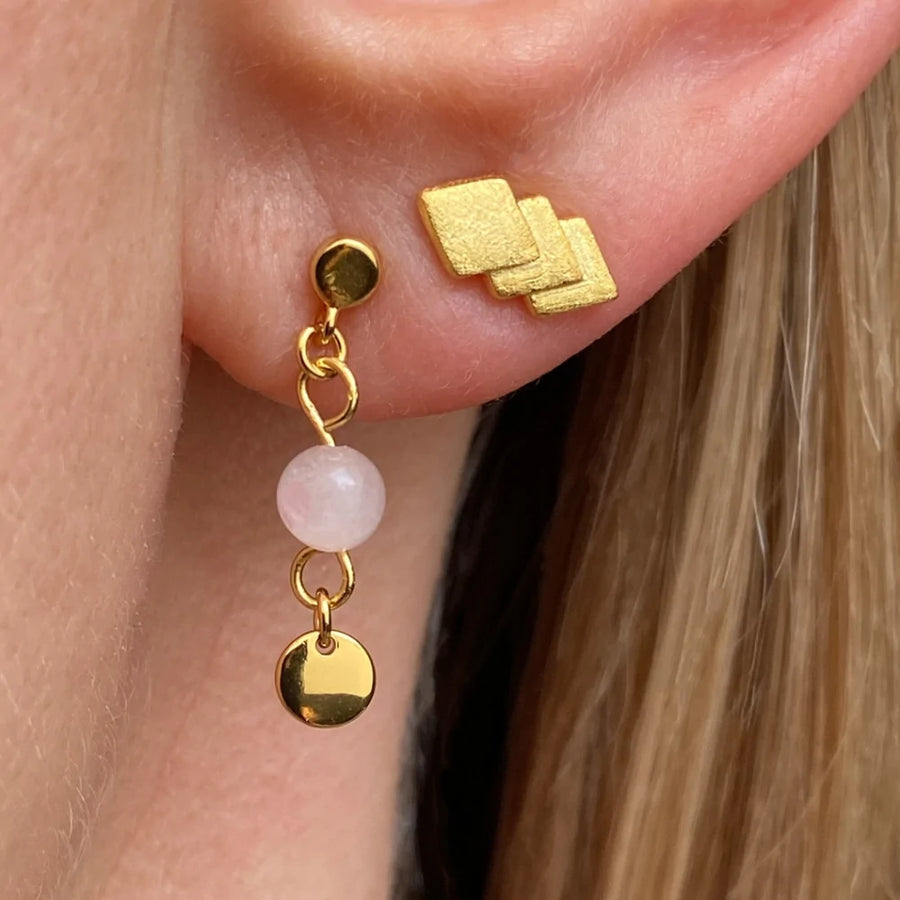Lulu Copenhagen Short Stone Topping Earring
