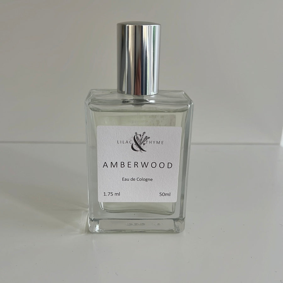 Lilac And Thyme Amberwood Eau De Cologne Perfume Fragrance 50ml