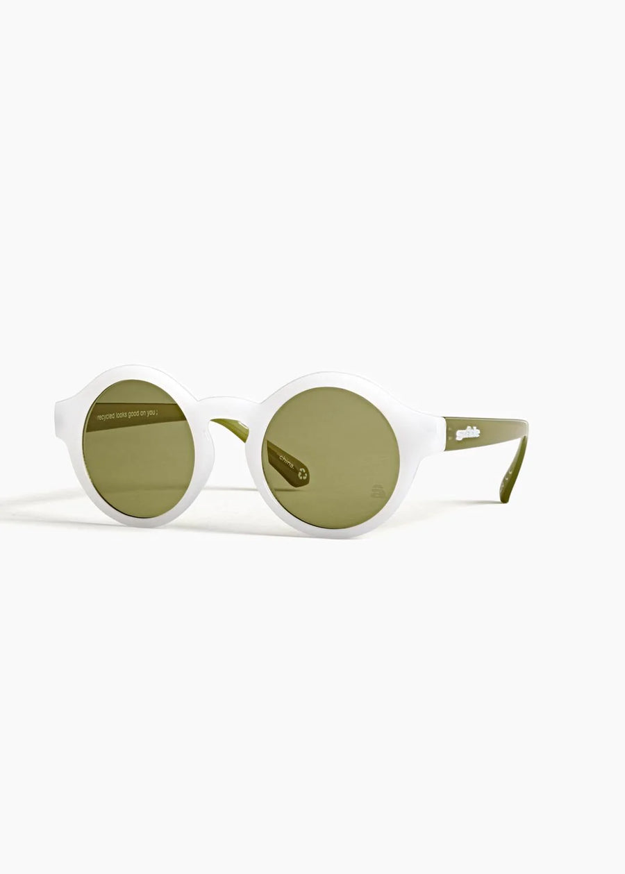 Szade Lazenby Bleach White Sunglasses Recycled
