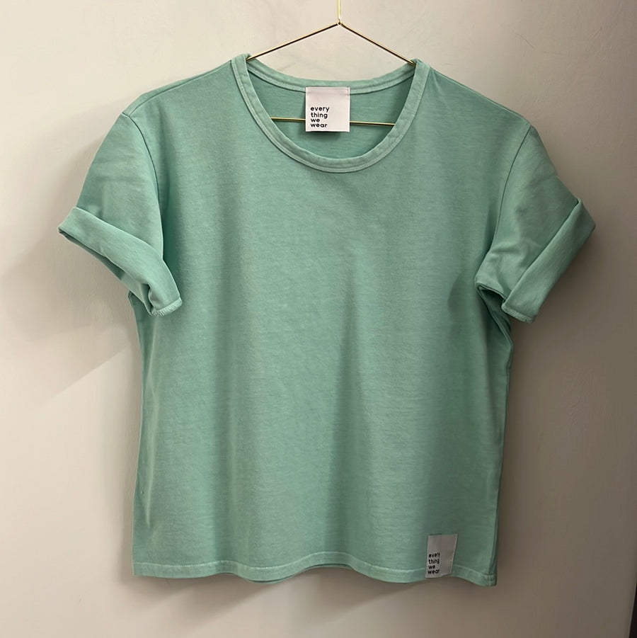 Every Thing We Wear Michelle Boxy Cut T-Shirt Organic Cotton Pistachio Green