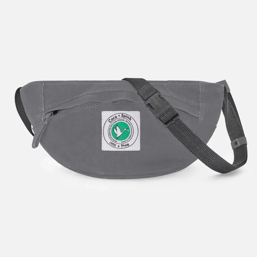 Cora And Spink Tiger Bum Bumbag Blue Grey Biodegradable Vegan